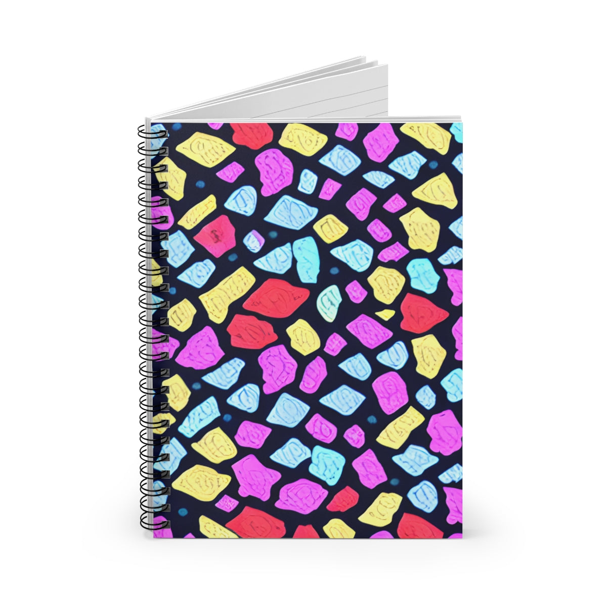Sparkling Spiral Notebook with Radiant Gemstones