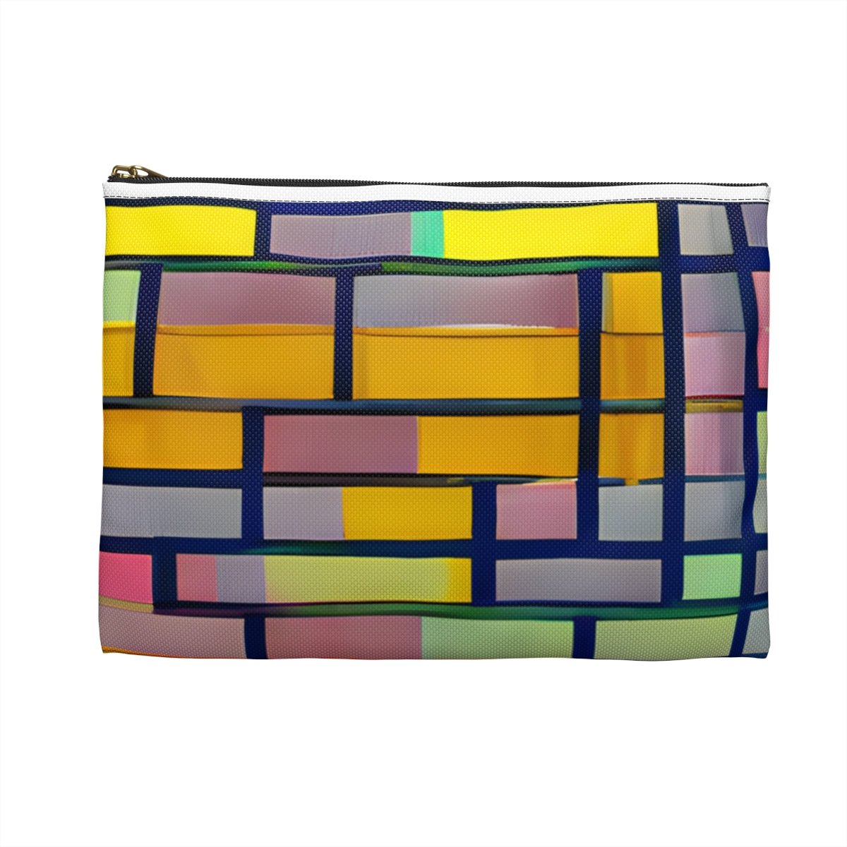 Colorful Square Zippered Pouch - Organize in Style!