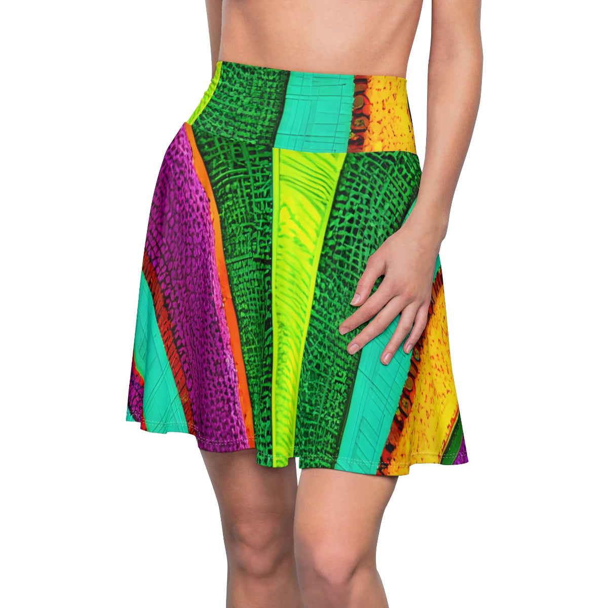 Vibrant & Bold: Colorful Patterned Skirt for a Colorful Look