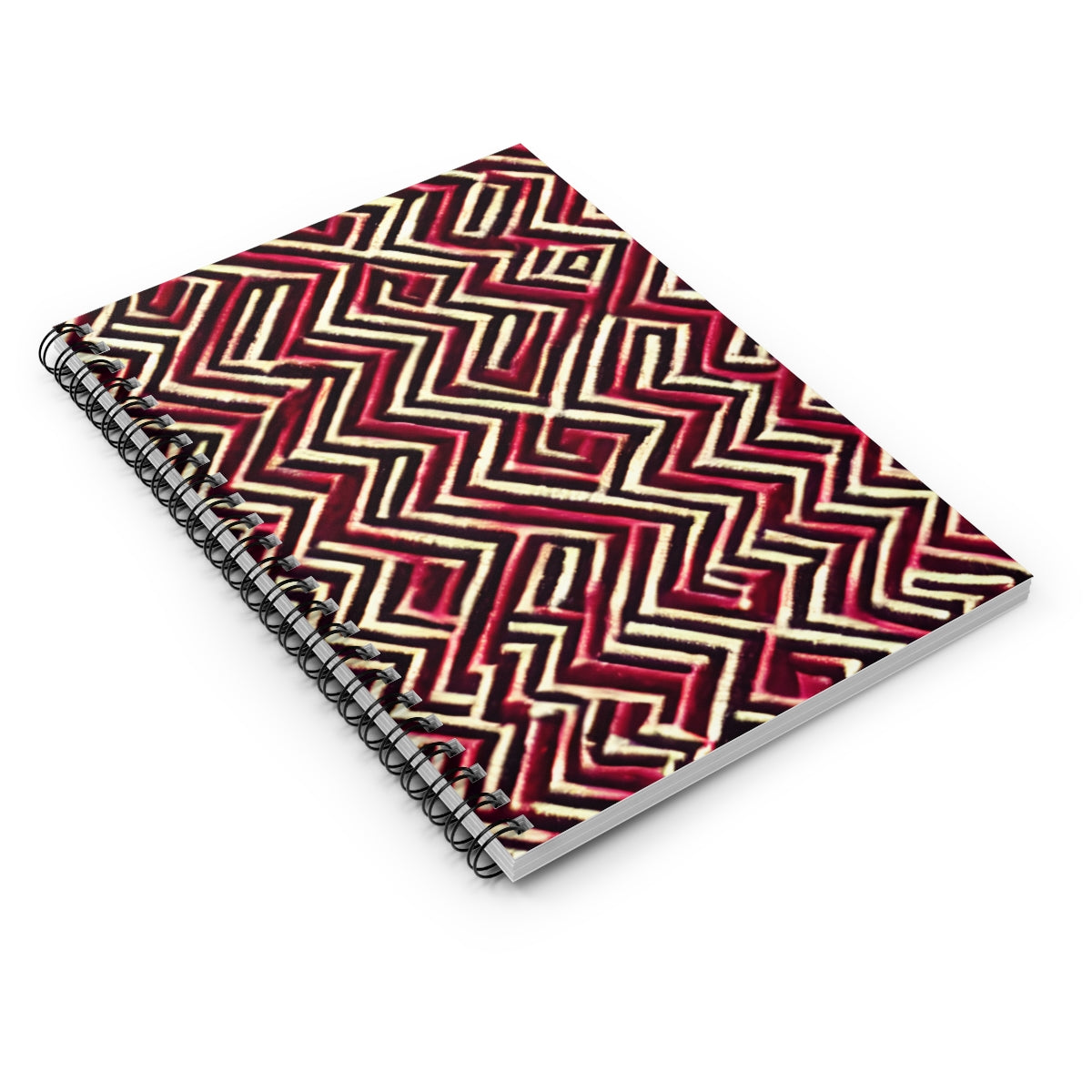 Red & White Zigzag Spiral Notebook: Bring Fun to Your Notes