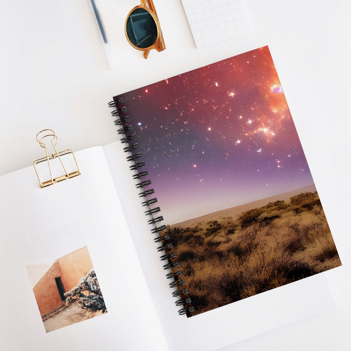Starry Night Spiral Notebook: Dream Under the Stars