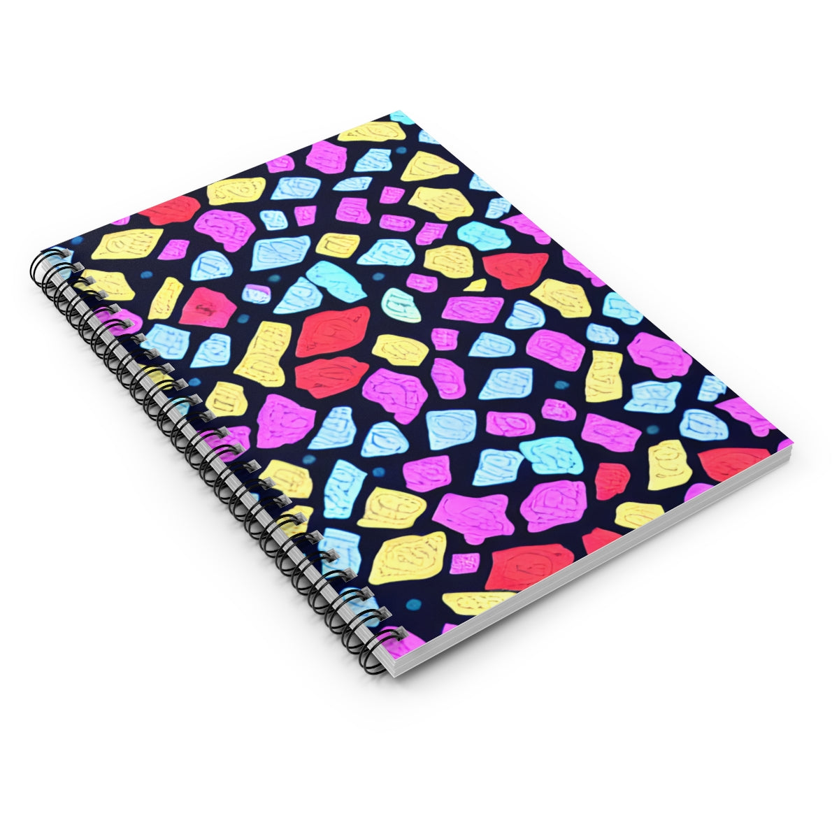 Sparkling Spiral Notebook with Radiant Gemstones