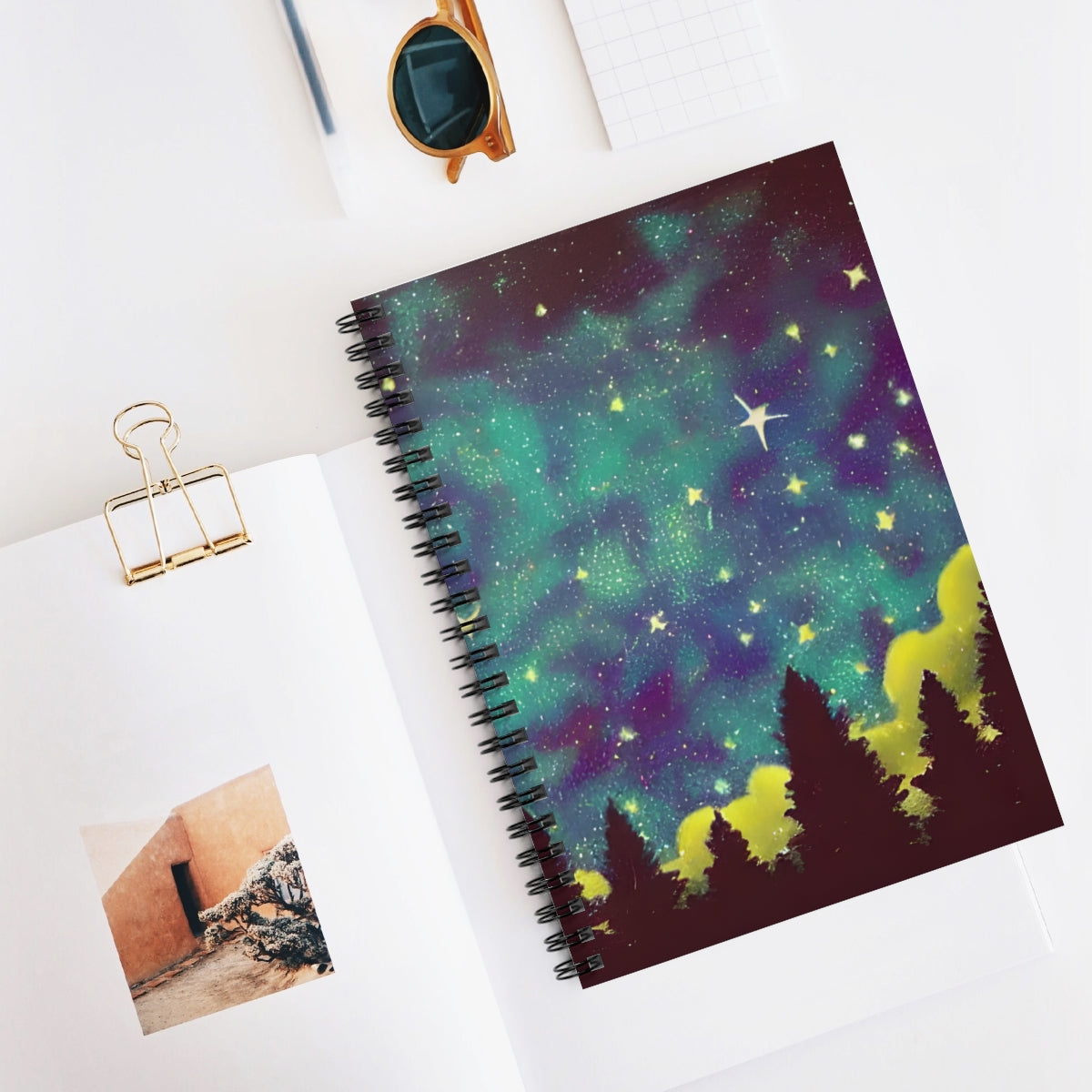 Starry Sky & Tree Spiral Notebook: Capture Your Dreams