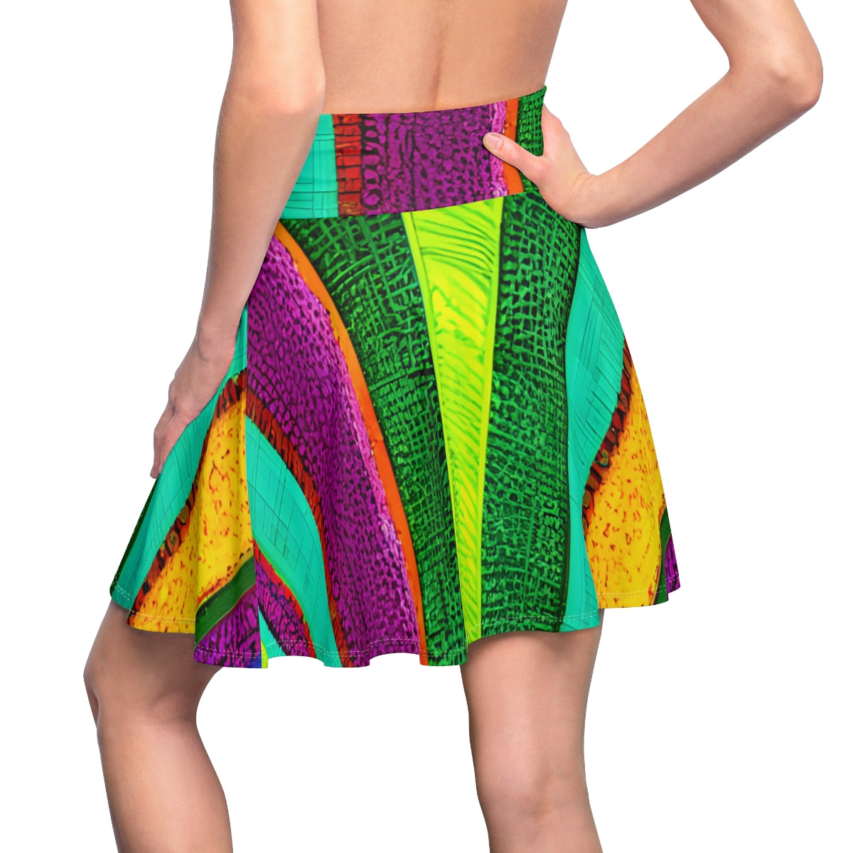 Vibrant & Bold: Colorful Patterned Skirt for a Colorful Look