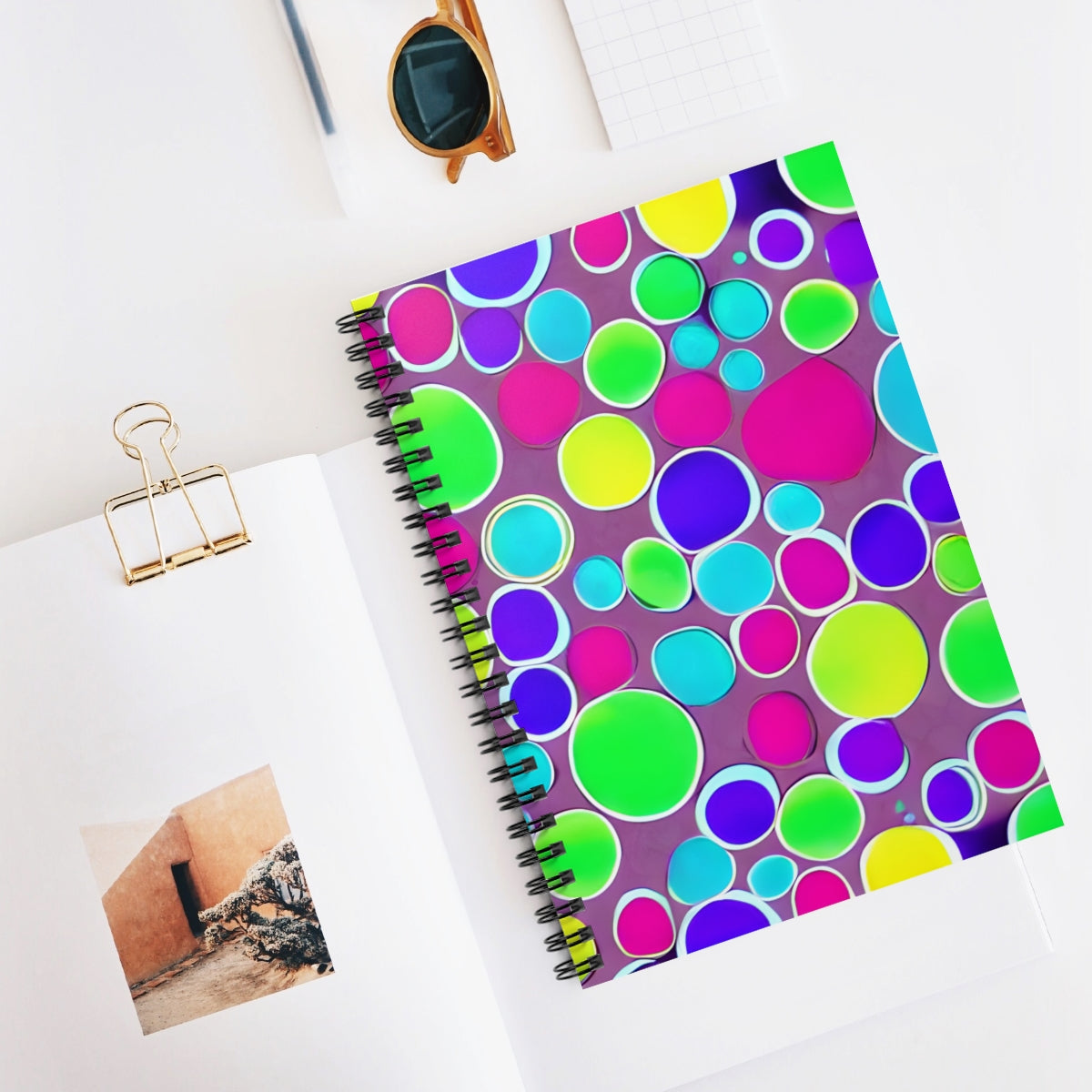 Circular Charm Notebook: Colorful Spirals for Your Ideas