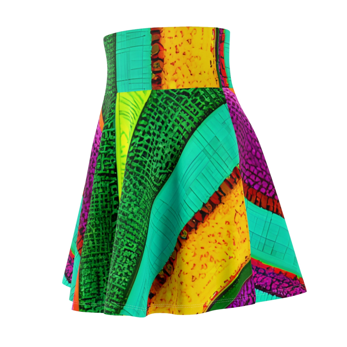 Vibrant & Bold: Colorful Patterned Skirt for a Colorful Look