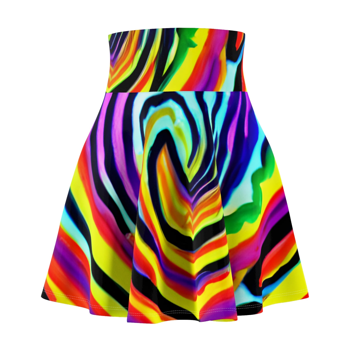 Wild and Striped: The Colorful Skirt with Zebra Flair