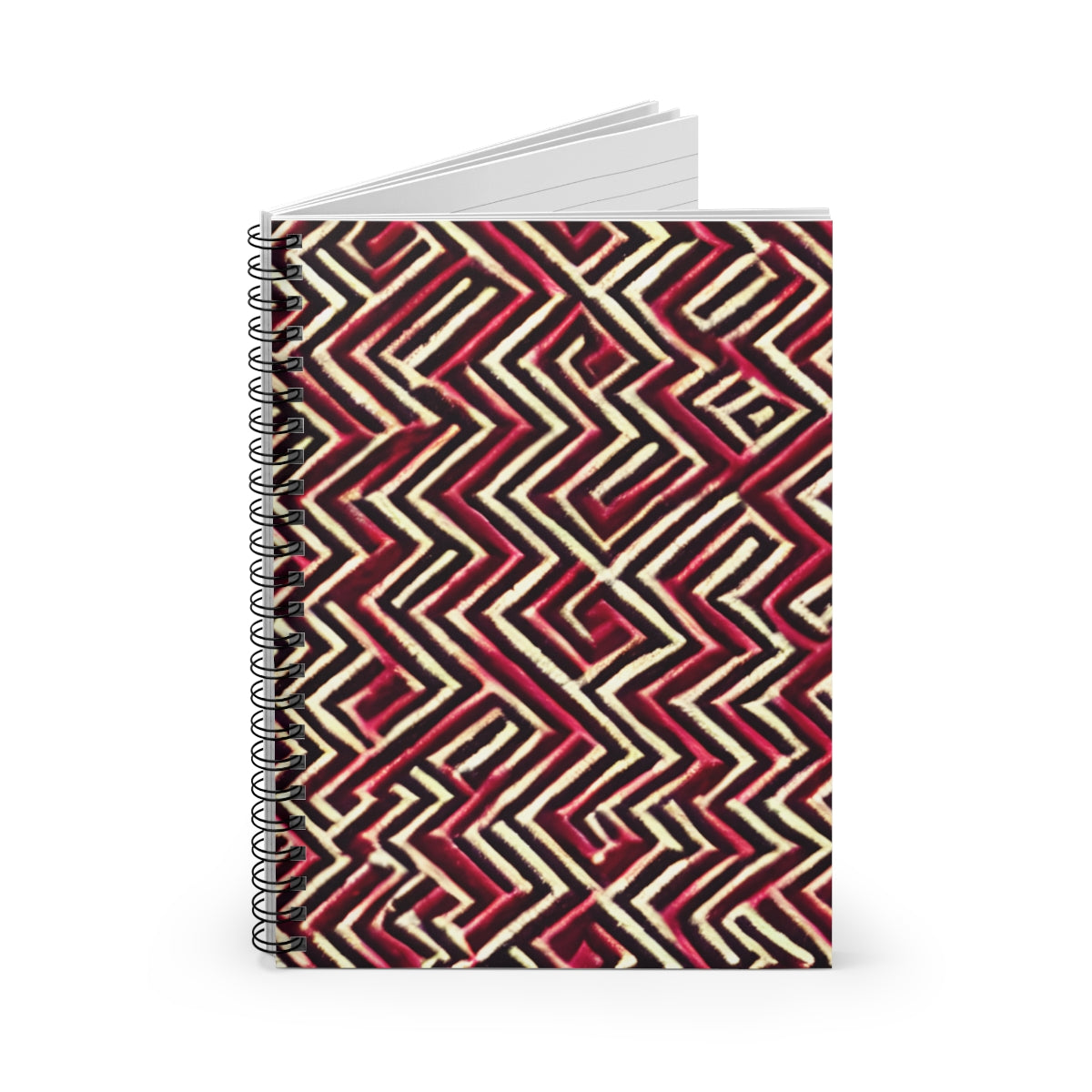 Red & White Zigzag Spiral Notebook: Bring Fun to Your Notes