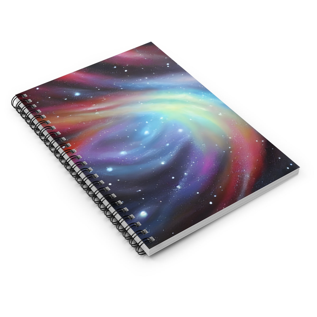 Discover the Colorful Depths of Space with Our Spiral Galaxy Notebook