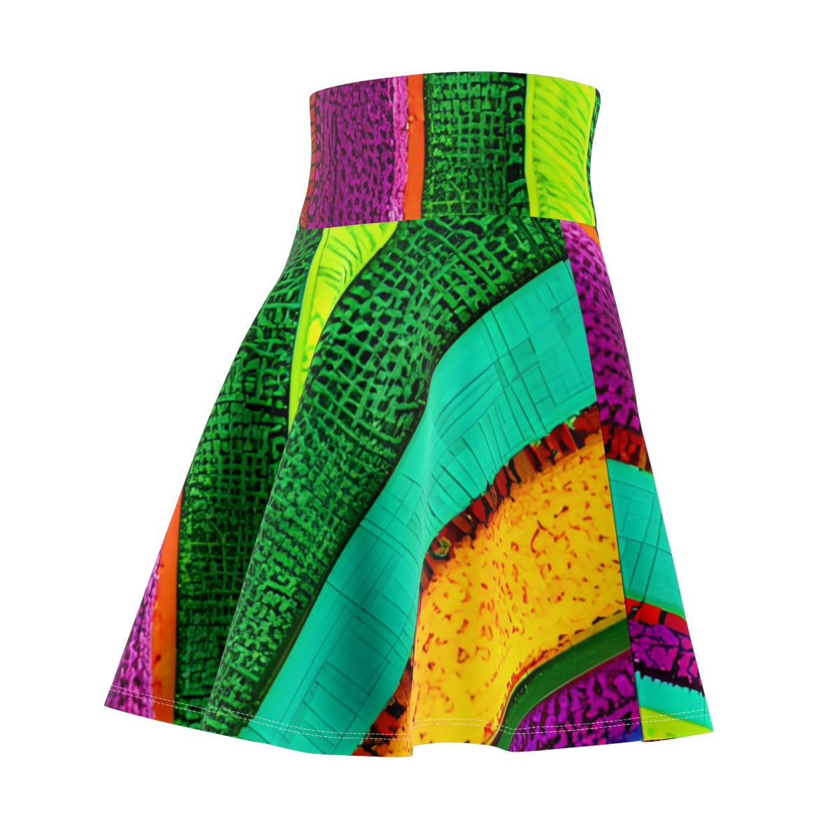 Vibrant & Bold: Colorful Patterned Skirt for a Colorful Look