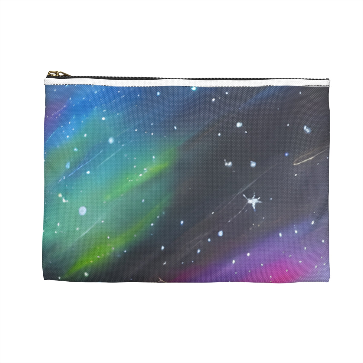 Twinkling Aurora Zipper Pouch - A Galactic Accessory