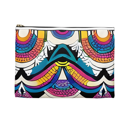 Vibrant Abstract Zipper Pouch for Organization and Style