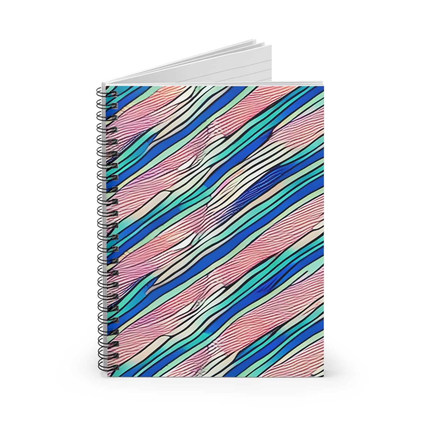 Colorful Striped Spiral Notebook - Write in Style!