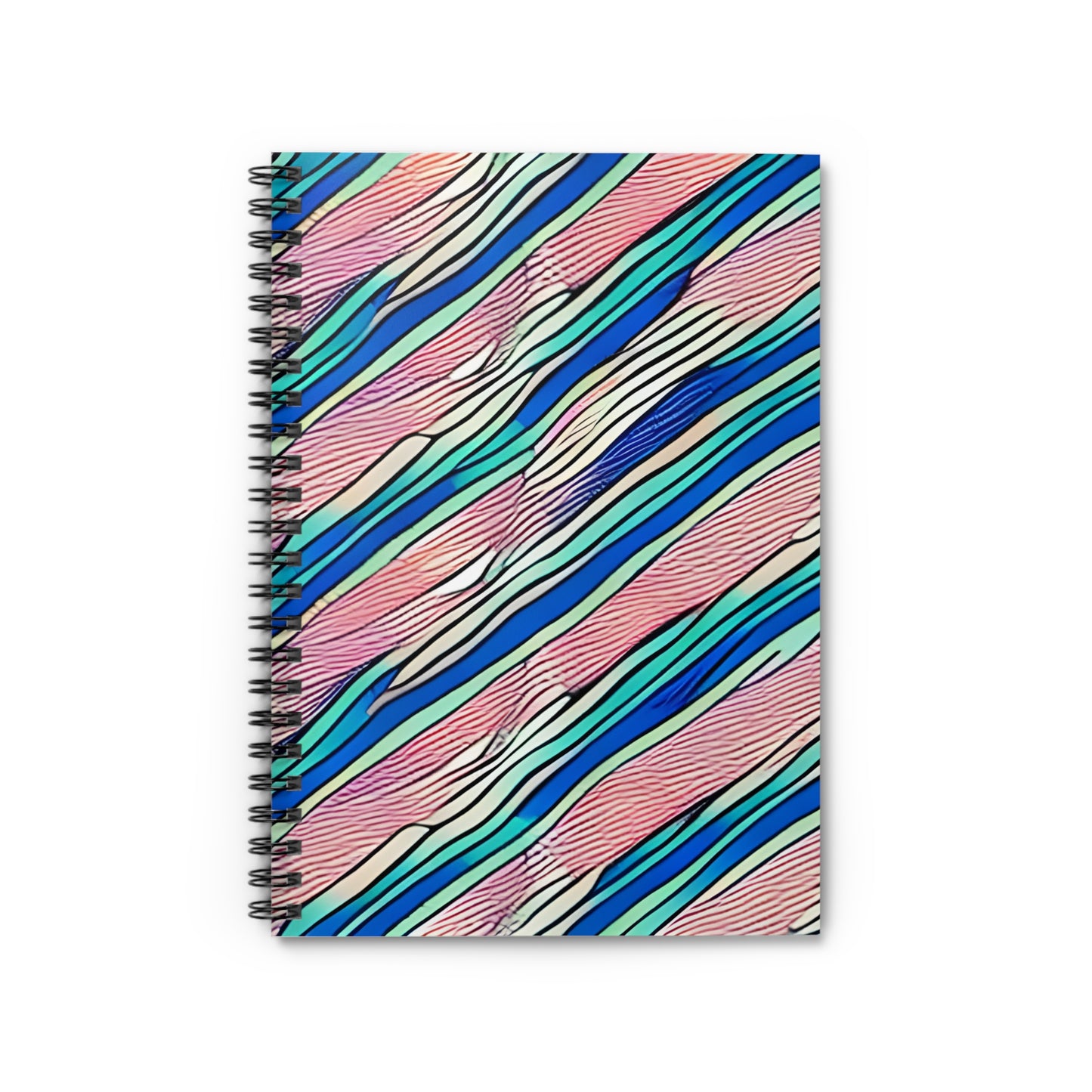 Colorful Striped Spiral Notebook - Write in Style!