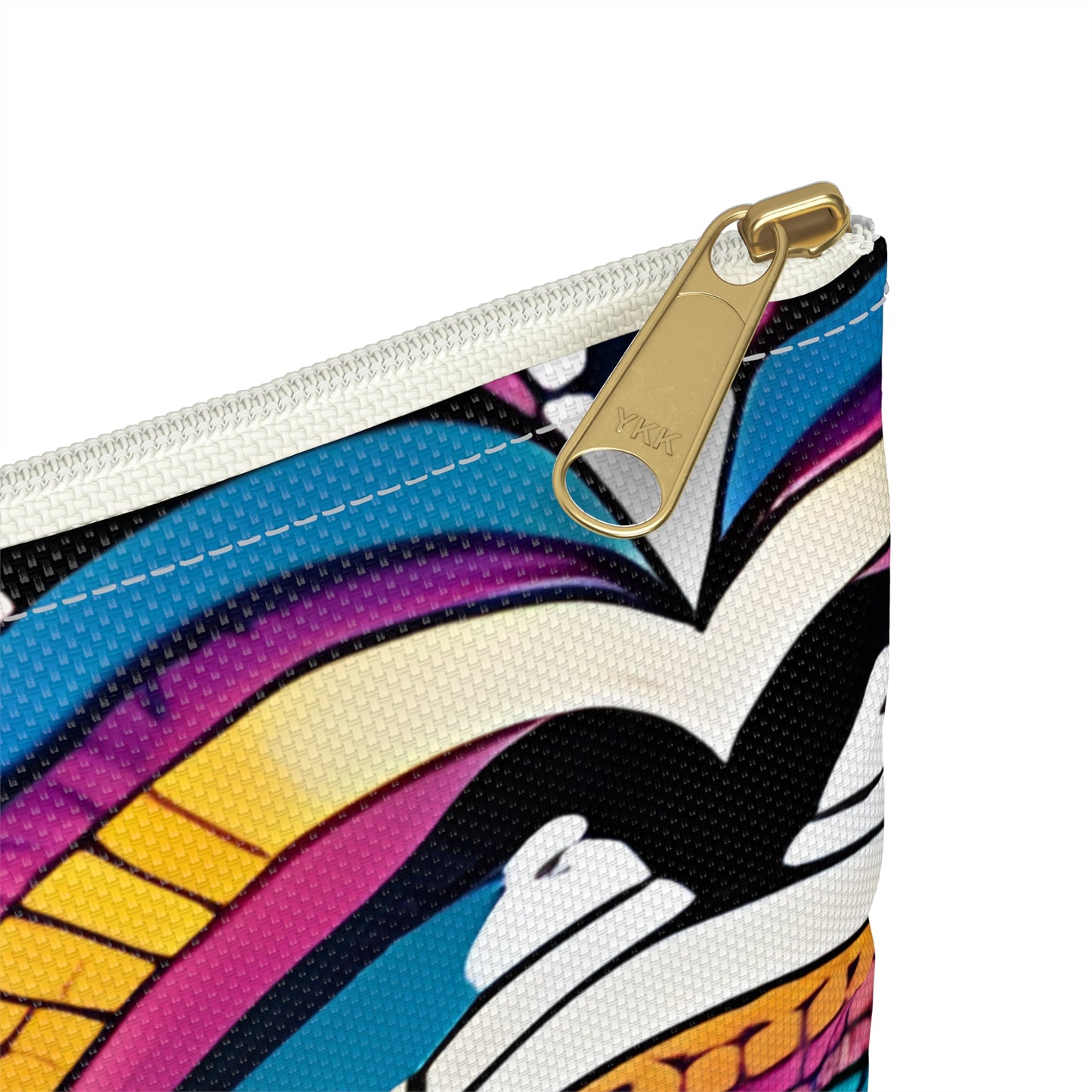 Vibrant Abstract Zipper Pouch for Organization and Style