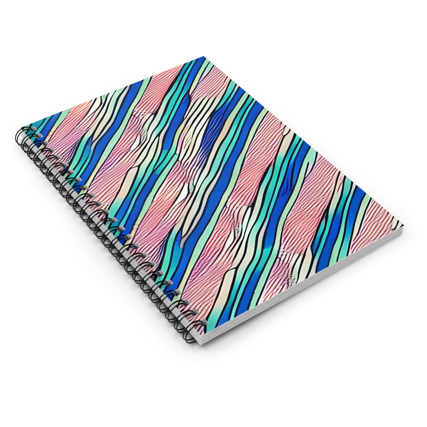 Colorful Striped Spiral Notebook - Write in Style!