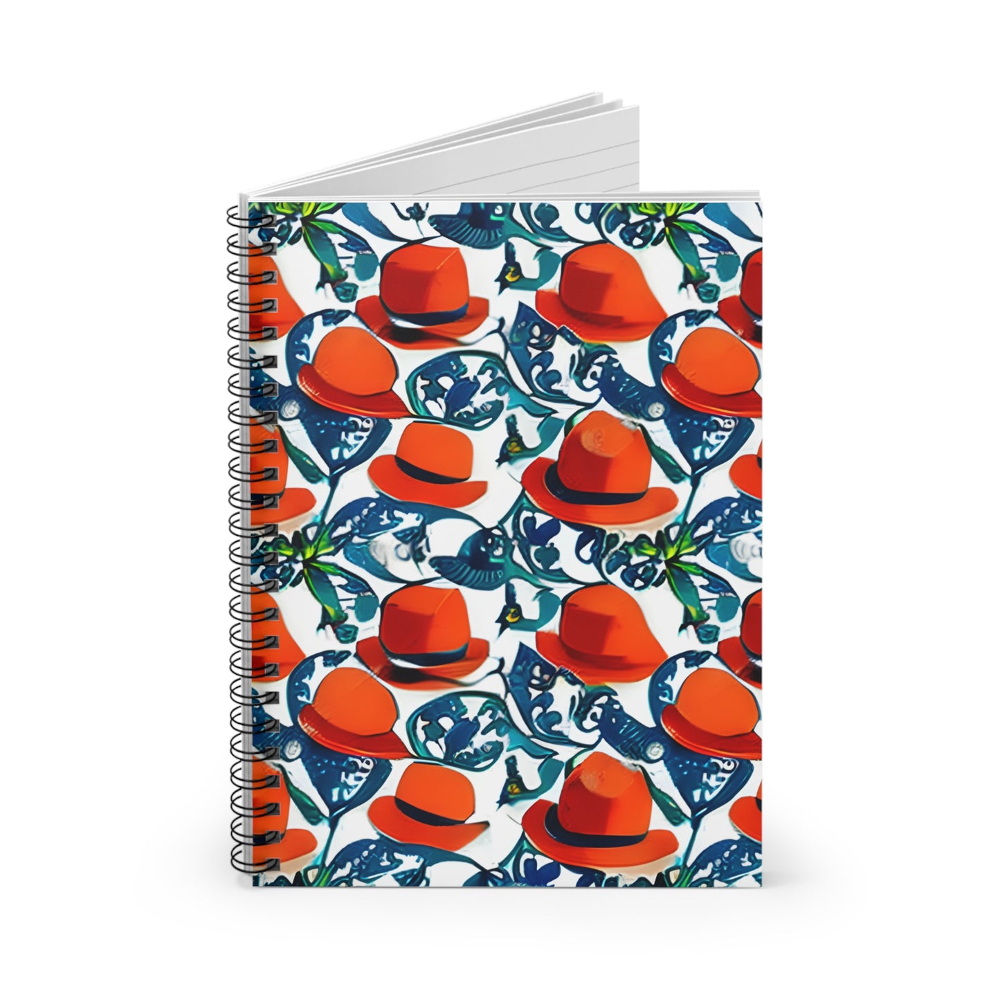 Hat and Leaf Decorated Spiral Notebook: Perfect for Your Notes!