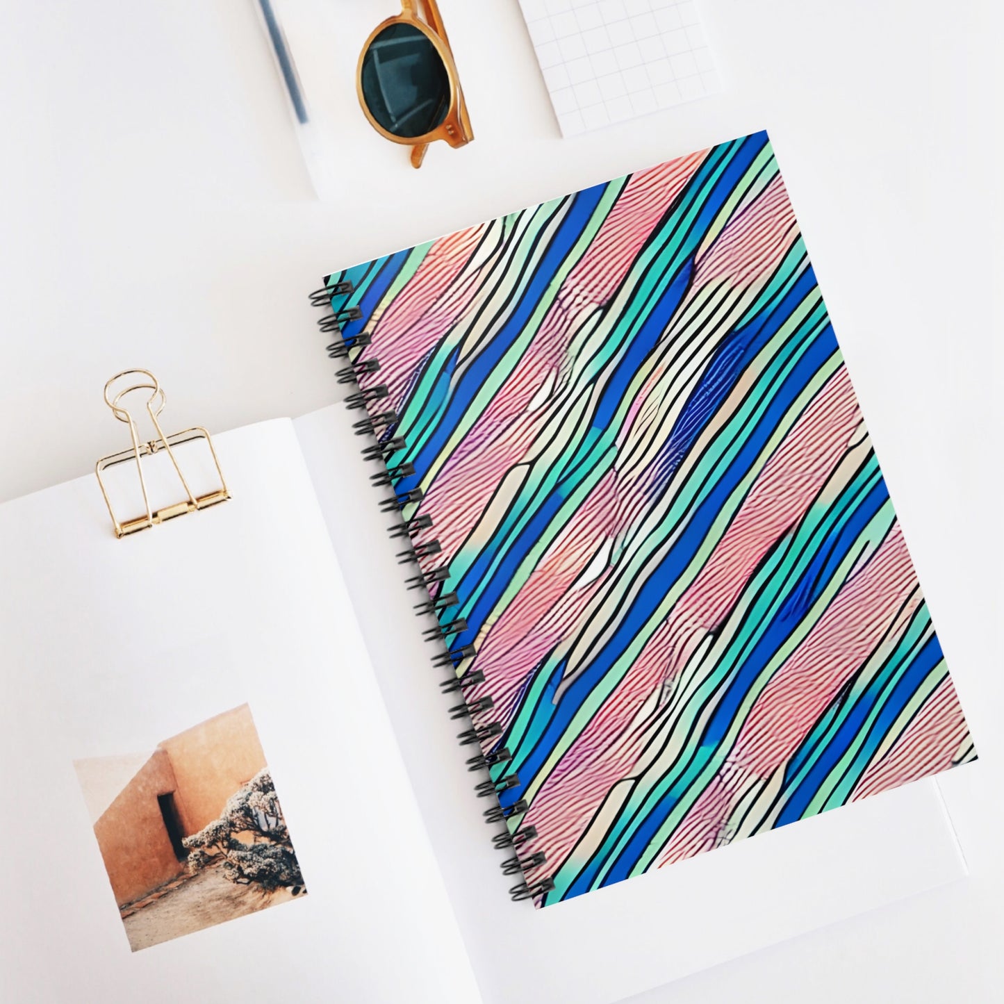 Colorful Striped Spiral Notebook - Write in Style!