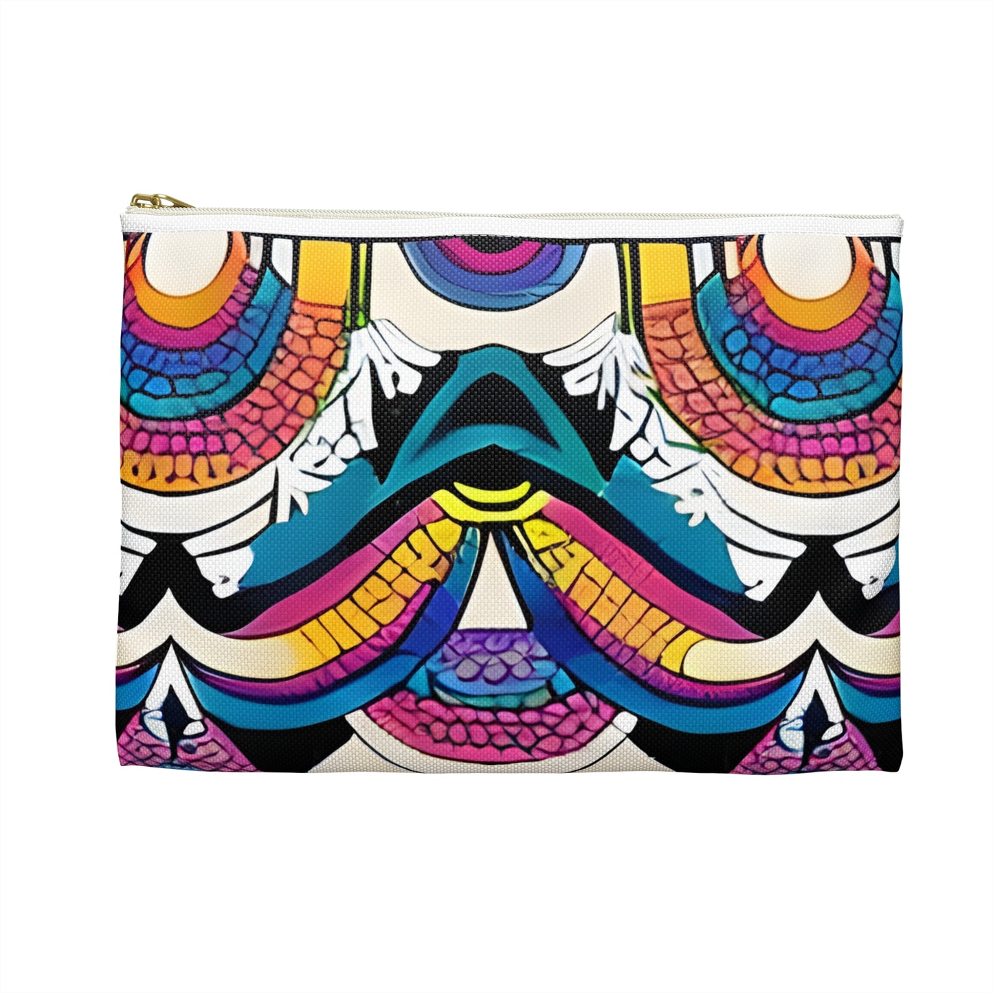 Vibrant Abstract Zipper Pouch for Organization and Style