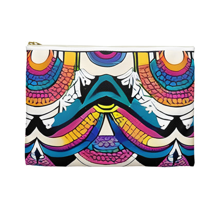 Vibrant Abstract Zipper Pouch for Organization and Style