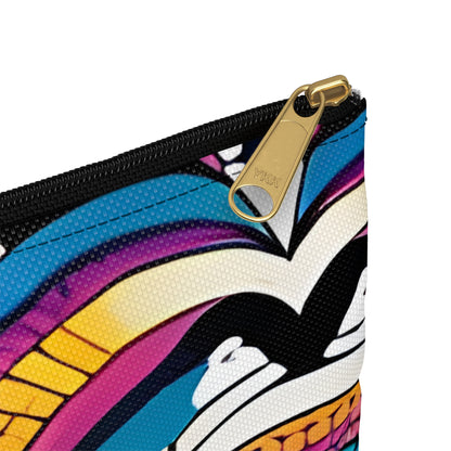 Vibrant Abstract Zipper Pouch for Organization and Style