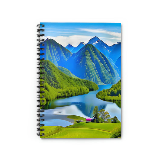 Scenic Spiral Notebook: Capture Your Thoughts Against a Majestic Backdrop