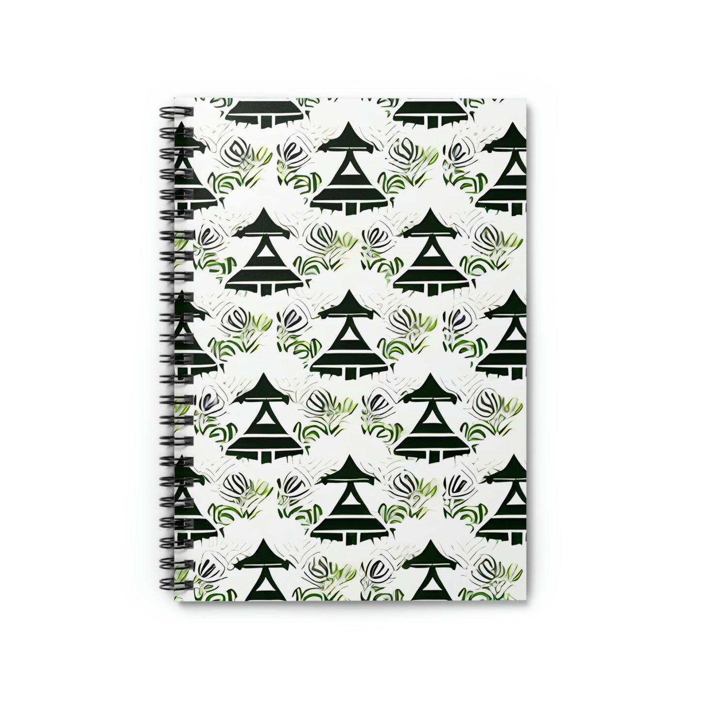 Nature-Inspired Spiral Notebook: Tree Pattern Design