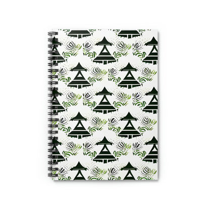 Nature-Inspired Spiral Notebook: Tree Pattern Design