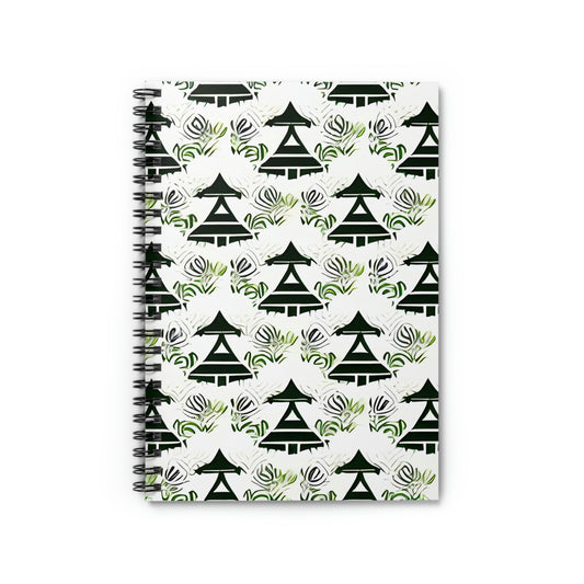 Nature-Inspired Spiral Notebook: Tree Pattern Design