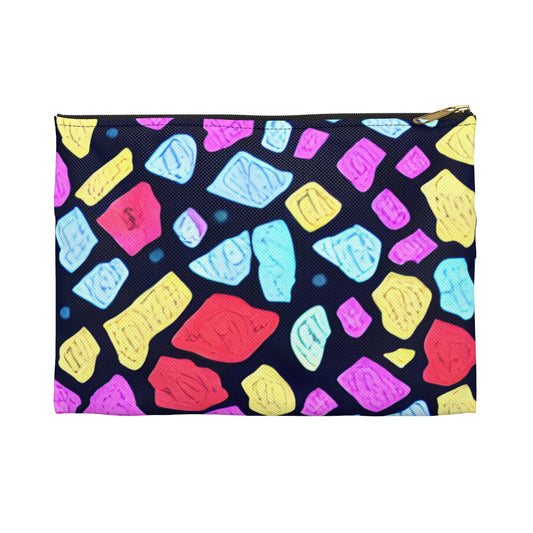 Sparkling Stones on a Vibrant Zipper Pouch - Make a Fashion Statement