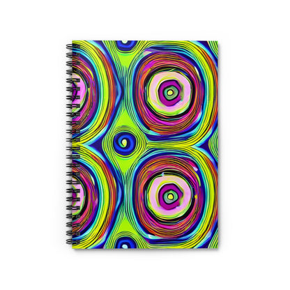 Colorful Circle Spiral Notebook: Organize with Style!