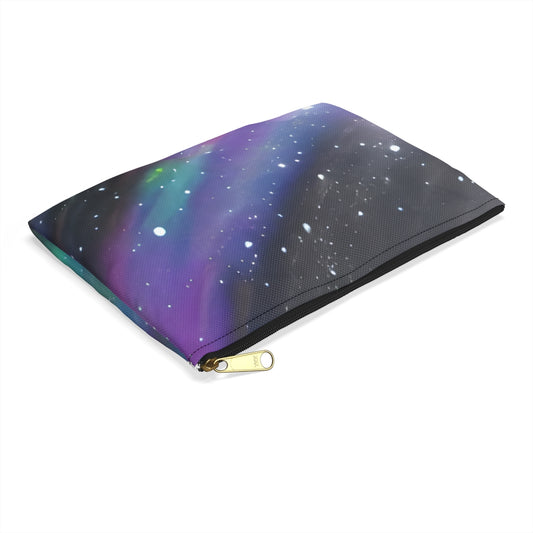 Twinkling Aurora Zipper Pouch - A Galactic Accessory