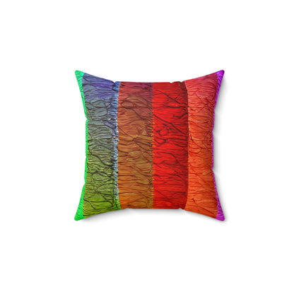 Striped Rainbow Pillow - Brighten Up Your Home Decor