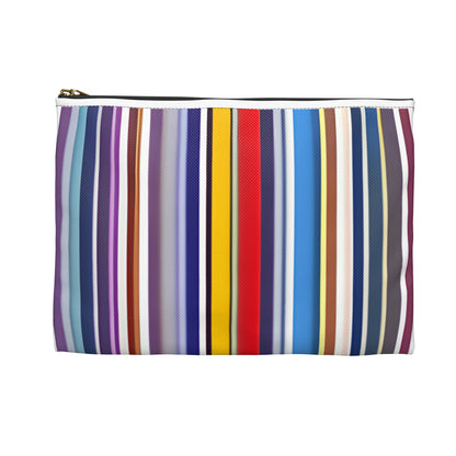 Rainbow Striped Cosmetic Case: Organize Your Beauty Essentials