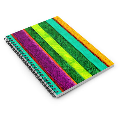 Vibrant Spiral Notebook: Colorful Stripes to Brighten Your Day!