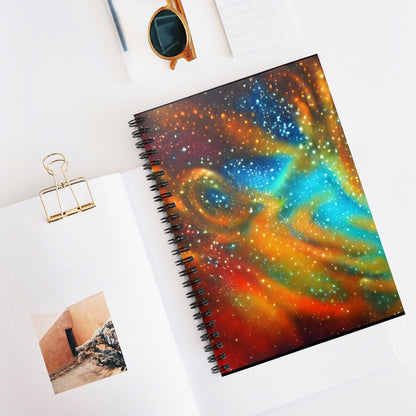 Vibrant Spiral Notebook: Eye-Catching Art Cover