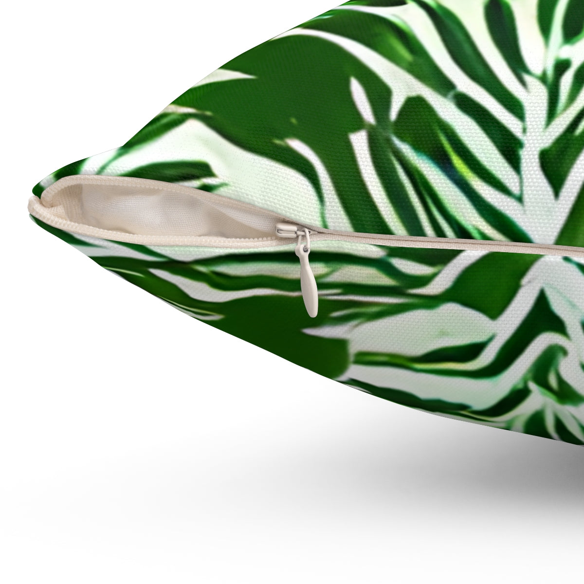 Zebra Patterned Green & White Pillow – Luxe Décor Accessory