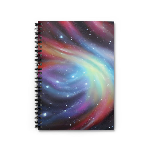 Discover the Colorful Depths of Space with Our Spiral Galaxy Notebook