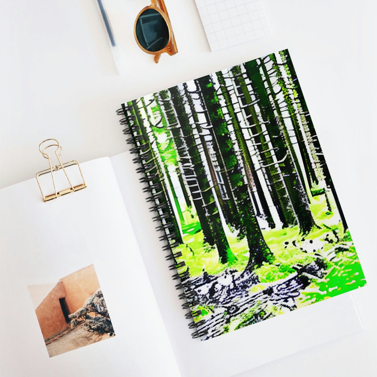 Greenery Spiral Notebook: Nature-Inspired Design