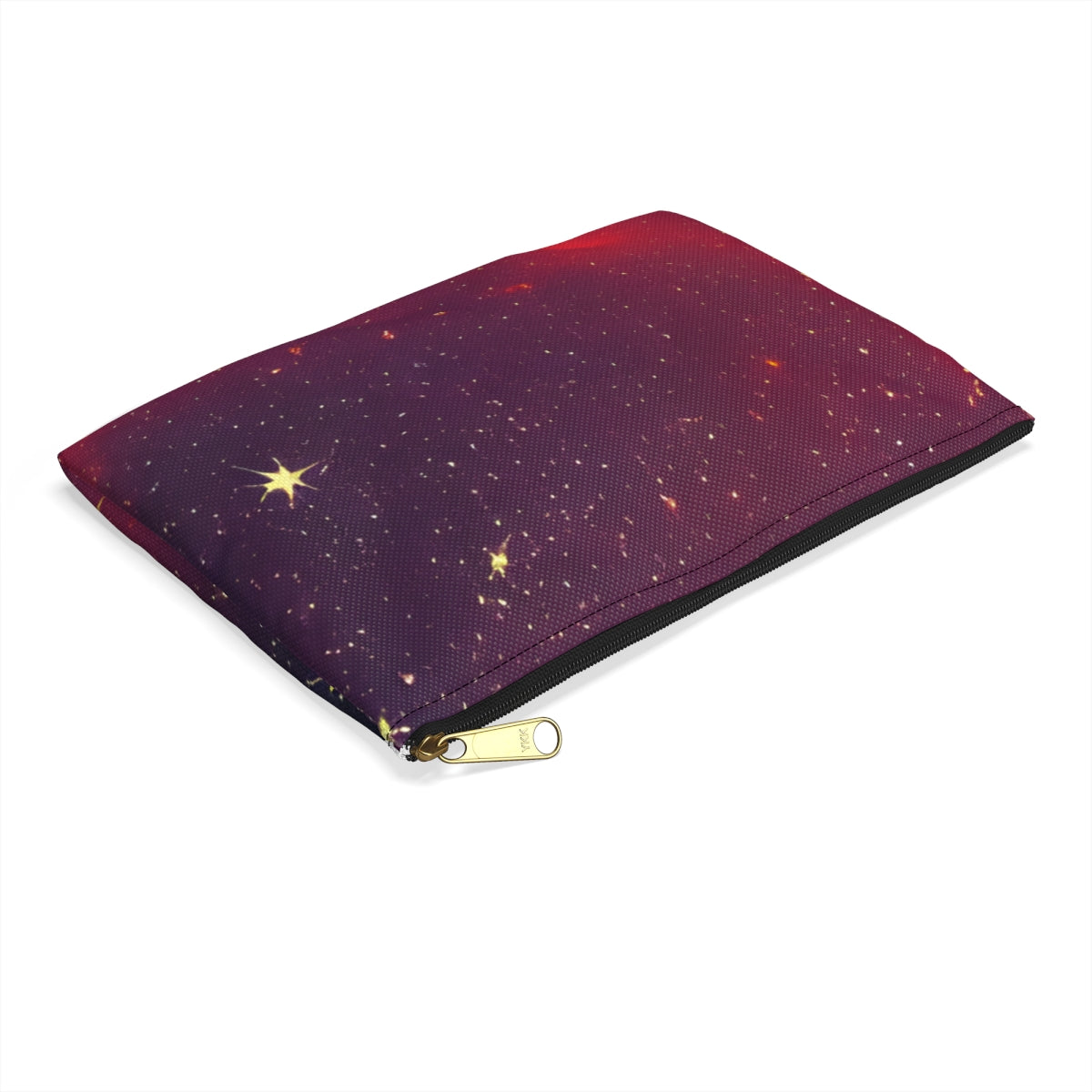 Starry Night makeup pouch - Red and purple galaxy design