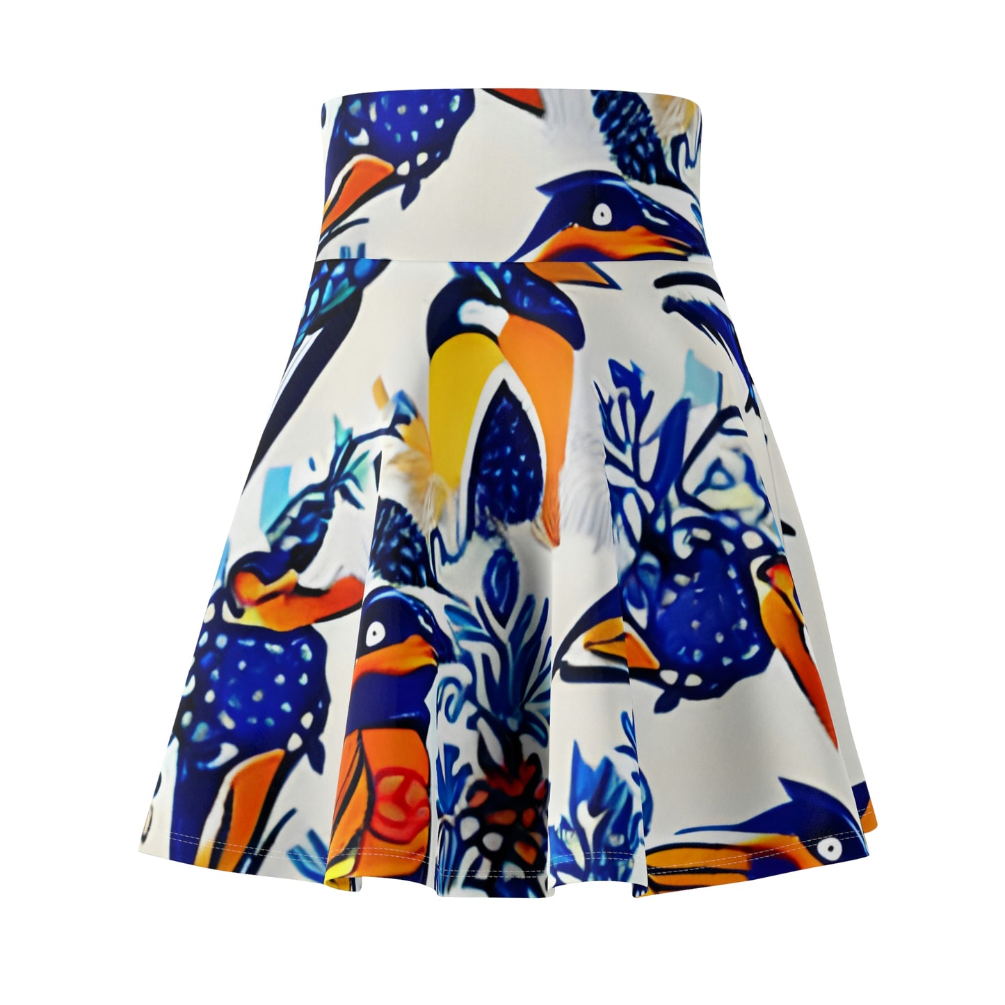 Flock to Fashion: Colorful Bird Skirt for Women