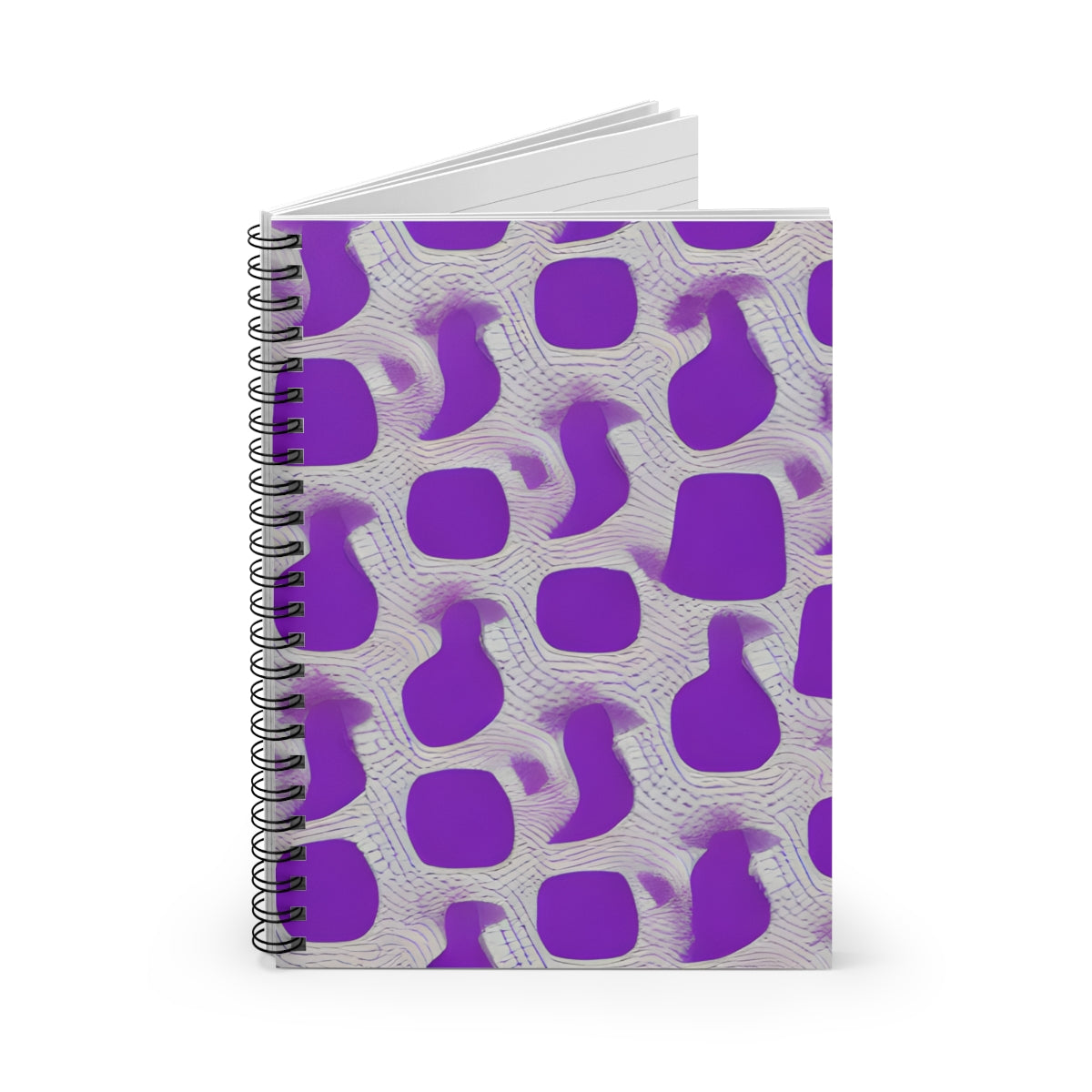 Spiral Notebook: Vibrant Purple with Unique Pattern Design