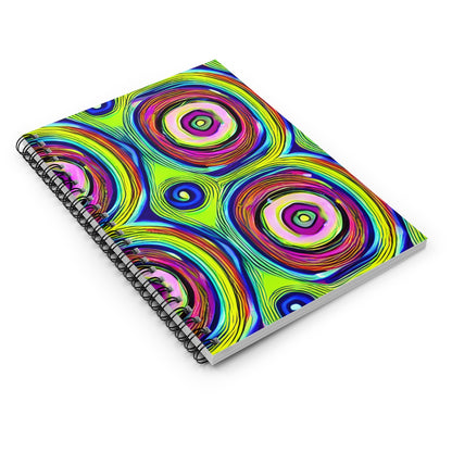 Colorful Circle Spiral Notebook: Organize with Style!