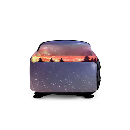 Galactic Wanderlust: A Backpack with a Starry Sky Print