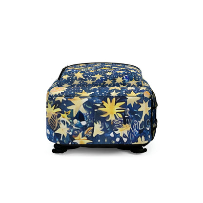 Shine Bright with Our Starry Blue and Gold Backpack