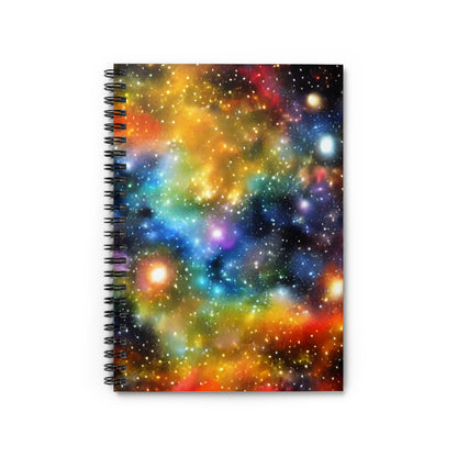 Galactic Spiral Notebook: Bold, Colorful & Cosmic