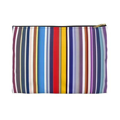 Rainbow Striped Cosmetic Case: Organize Your Beauty Essentials