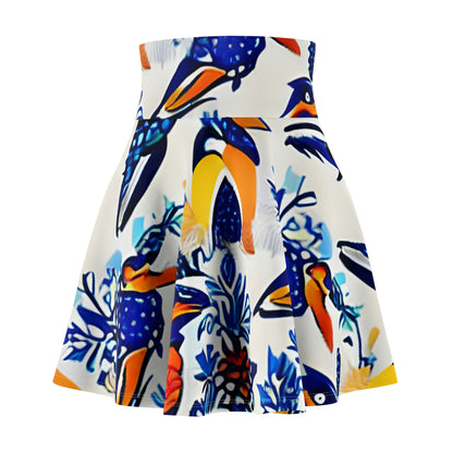 Flock to Fashion: Colorful Bird Skirt for Women