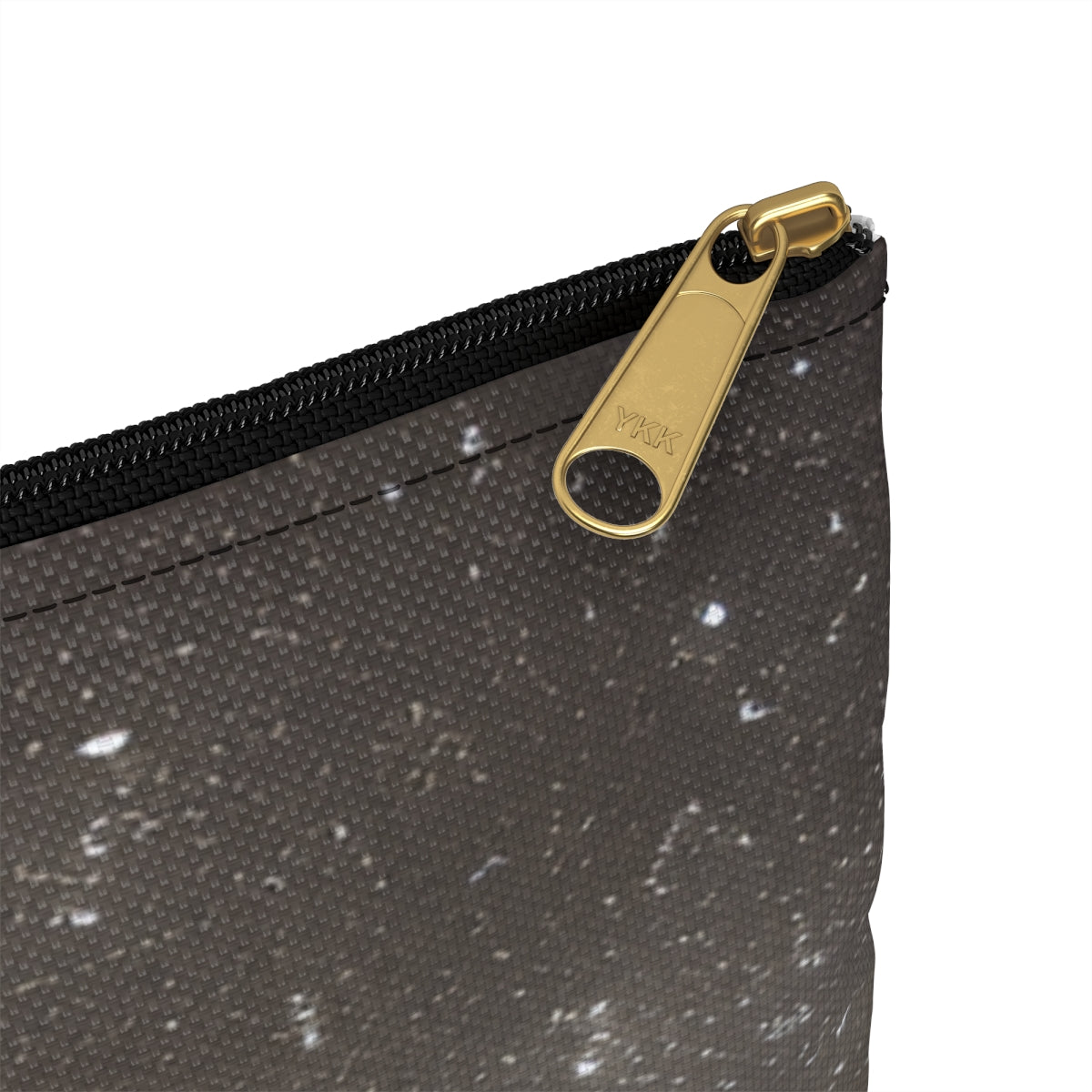 Starry Accessory: Black and White Galaxy Zipper Pouch