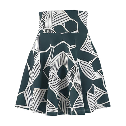 Swirling Sophistication: Our Black and White Skater Skirt is a Must-Have